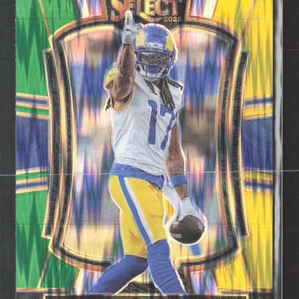 2026 Panini Select Prizm Premier Level Davante Adams #120 Green Yellow