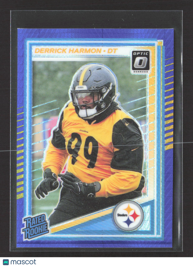 2025 Panini Donruss Optic Derrick Harmon #257 blue