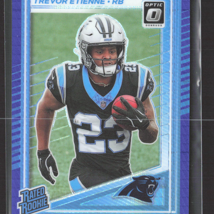 2025 Panini Donruss Optic Prizm Trevor Etienne #222 blue