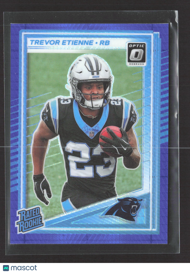 2025 Panini Donruss Optic Prizm Trevor Etienne #222 blue