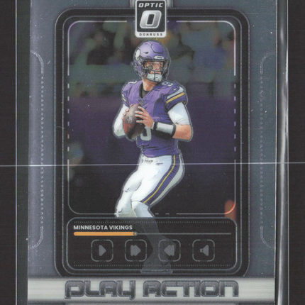 2025 Panini Donruss Optic Play Action J.J. McCarthy #9