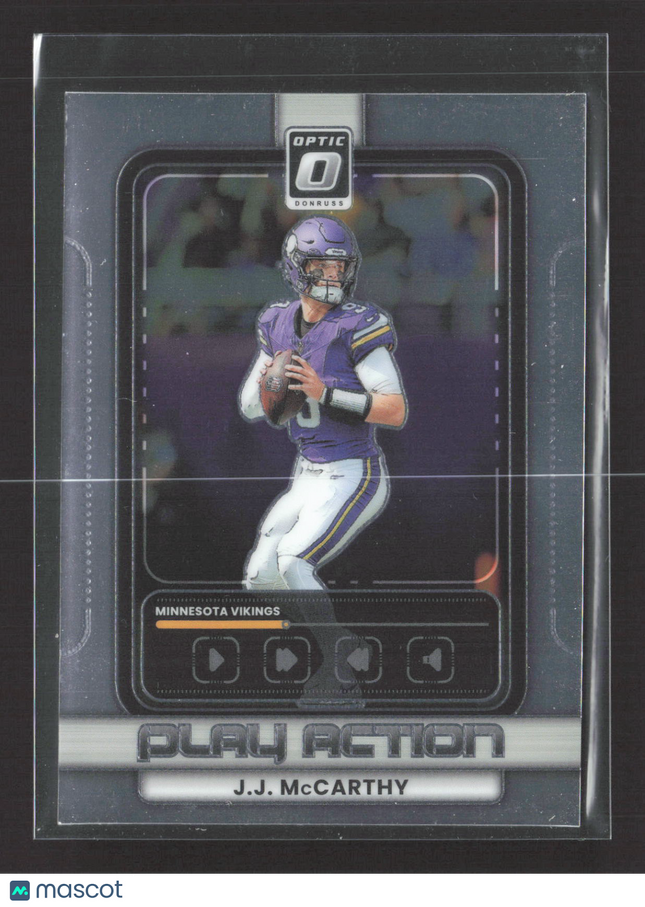 2025 Panini Donruss Optic Play Action J.J. McCarthy #9