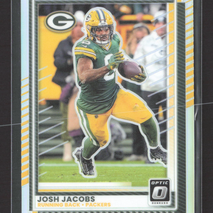 2025 Panini Donruss Optic Prizm Josh Jacobs #128 silver