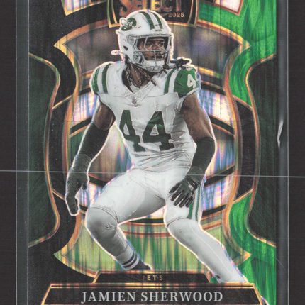 2026 Panini Select Football Prizm Jamien Sherwood #77 green