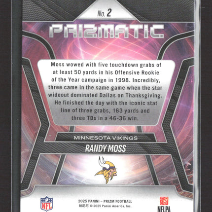 2025 Panini Prizm Prizmatic Randy Moss #2