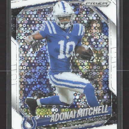 2025 Panini Prizm Football Adonai Mitchell #49 White disco
