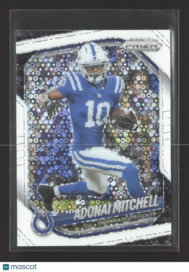 2025 Panini Prizm Football Adonai Mitchell #49 White disco
