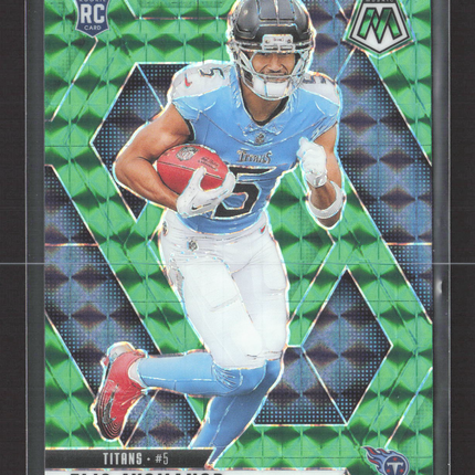 2025 Panini Mosaic Prizm Elic Ayomanor #333 Green RC