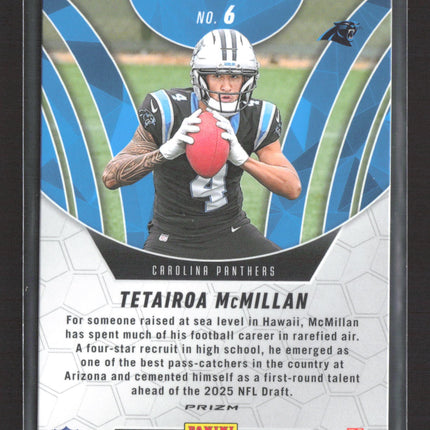 2025 Panini Mosaic Tetairoa McMillan #6 Pink RC