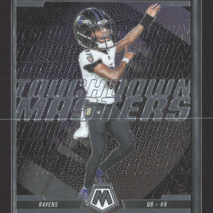2025 Panini Mosaic Football Lamar Jackson #5 Touchdown Masters