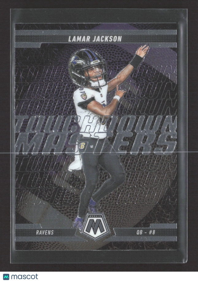 2025 Panini Mosaic Football Lamar Jackson #5 Touchdown Masters