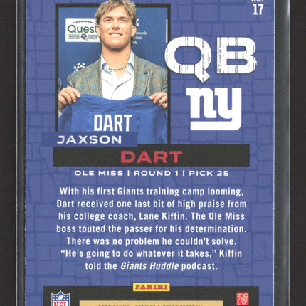 2025 Panini Rookies & Stars Draft Class Jaxson Dart #17 RC