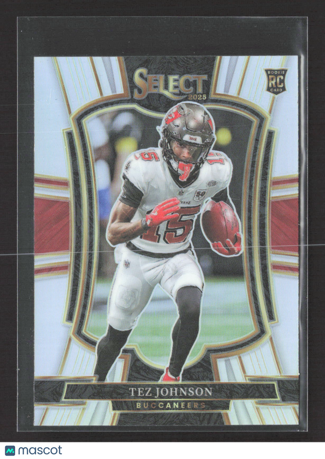 2026 Panini Select Prizm Tez Johnson #138 Premier Level RC silver