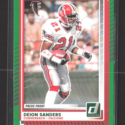 2025 Panini Donruss Deion Sanders #21 Press Proof