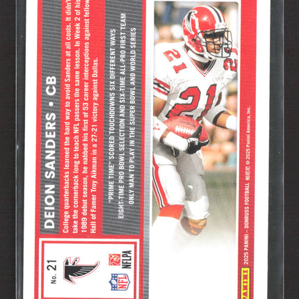 2025 Panini Donruss Deion Sanders #21 Press Proof