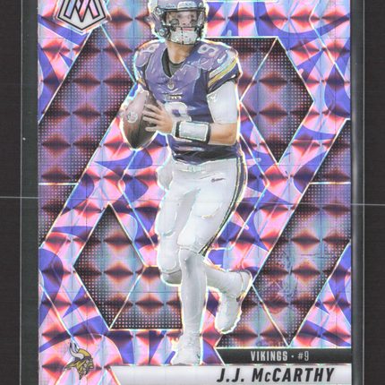 2025 Panini Mosaic J.J. McCarthy #195 Pink