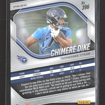 2025 Panini Prizm Chimere Dike #396 Pink RC