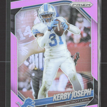 2025 Panini Prizm Football Kerby Joseph #41 Pink