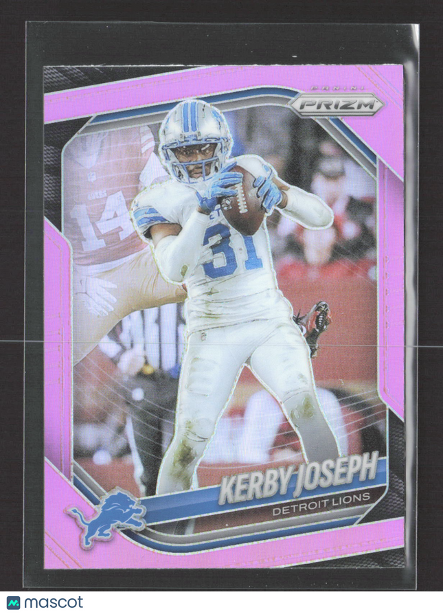 2025 Panini Prizm Football Kerby Joseph #41 Pink