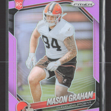 2025 Panini Prizm Mason Graham #354 Pink RC
