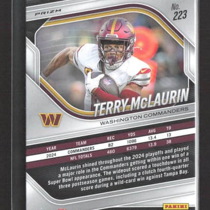 2025 Panini Prizm Terry McLaurin #223 Pink