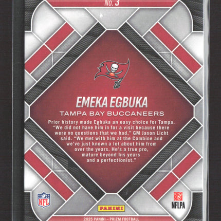 2025 Panini Prizm Emergent Emeka Egbuka #3 RC