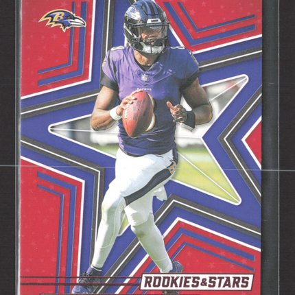 2025 Panini Rookies & Stars Lamar Jackson #51 red