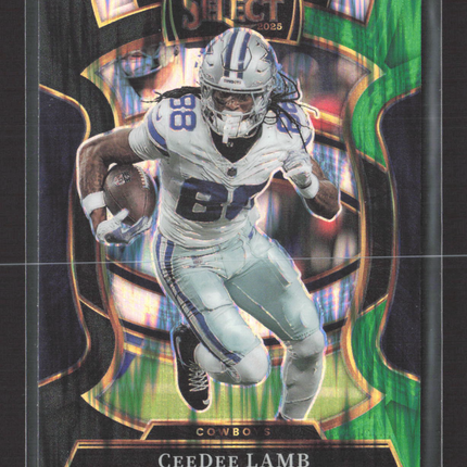 2026 Panini Select Football Concourse Prizm CeeDee Lamb #98 Green