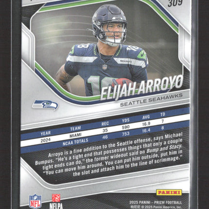 2025 Panini Prizm Elijah Arroyo #309 White disco RC