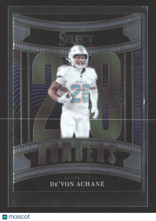 2026 Panini Select Numbers De'Von Achane #13