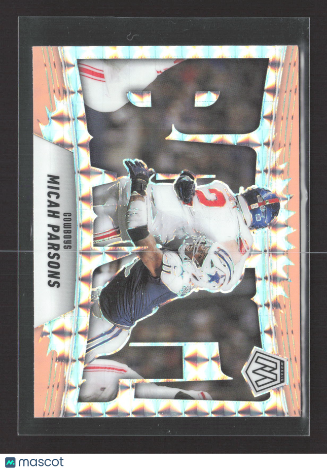 2025 Panini Mosaic Prizm Bang! Micah Parsons #6 orange