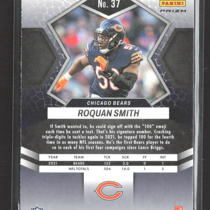 2022 Panini Mosaic Prizm Roquan Smith #37 Pink Camo