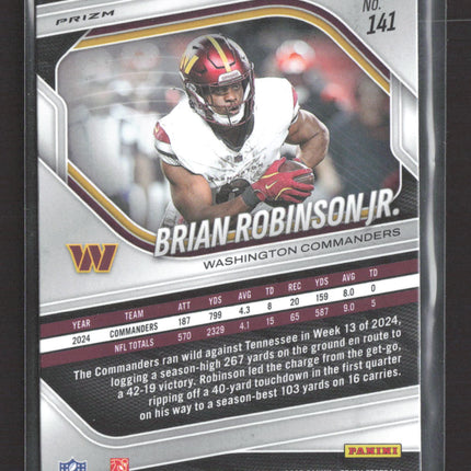2025 Panini Prizm Brian Robinson Jr. #141 silver