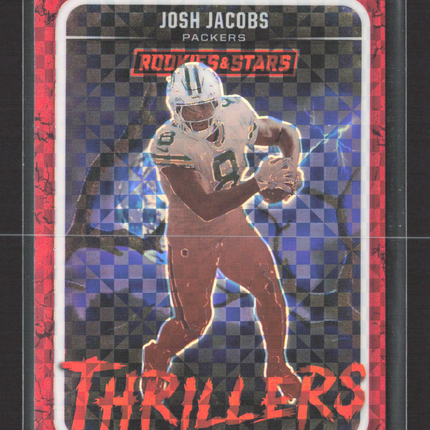 2025 Panini Rookies & Stars Prizm Josh Jacobs #6 Thrillers Red