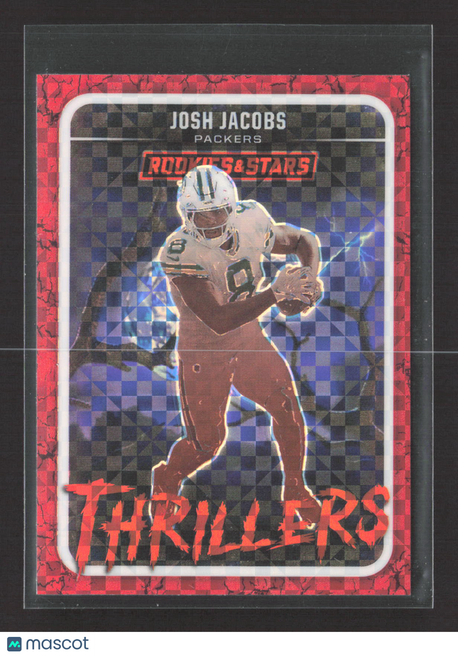 2025 Panini Rookies & Stars Prizm Josh Jacobs #6 Thrillers Red
