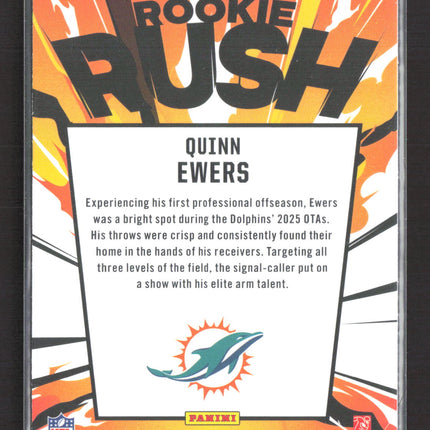 2025 Panini Rookies & Stars Rookie Rush Quinn Ewers #14 RC