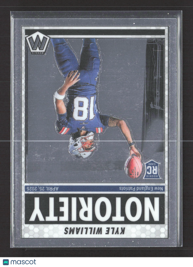 2025 Panini Mosaic Notoriety Kyle Williams #23 RC