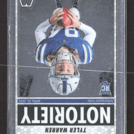 2025 Panini Mosaic Mosaic Tyler Warren #25 RC