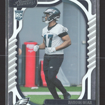2022 Panini Absolute Football Nakobe Dean #187 RC
