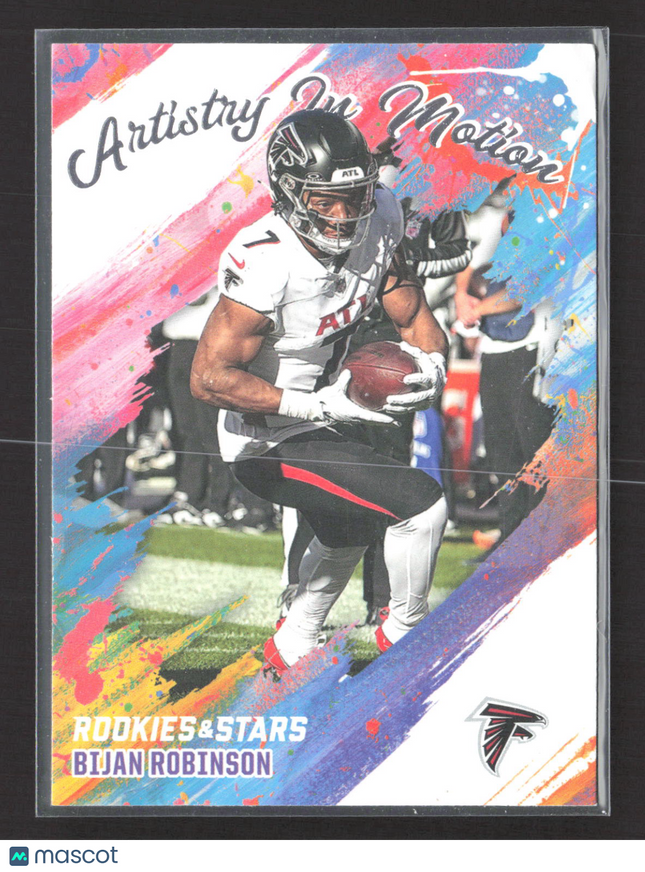 2025 Panini Rookies & Stars Artistry In Motion Bijan Robinson #1