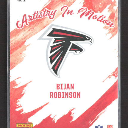 2025 Panini Rookies & Stars Artistry In Motion Bijan Robinson #1