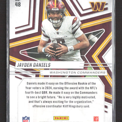 2025 Panini Rookies & Stars Jayden Daniels #48 red