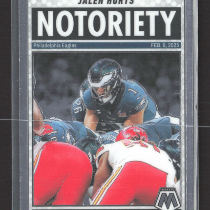 2025 Panini Mosaic Notoriety Jalen Hurts #1
