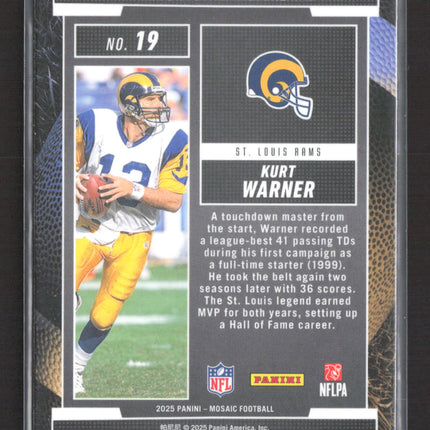 2025 Panini Mosaic Football Kurt Warner #19