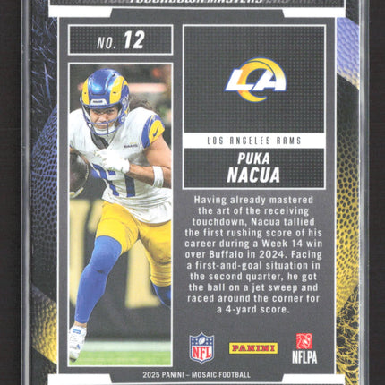 2025 Panini Mosaic Football Touchdown Masters Puka Nacua #12