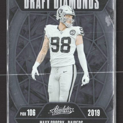 2025 Panini Absolute Football Draft Diamonds Maxx Crosby #DD-MCY