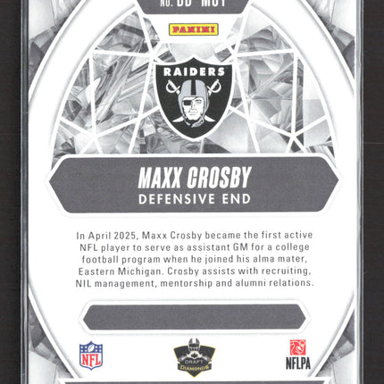 2025 Panini Absolute Football Draft Diamonds Maxx Crosby #DD-MCY