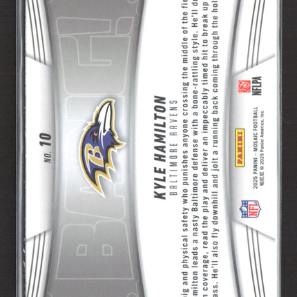 2025 Panini Mosaic Bang! Kyle Hamilton #10