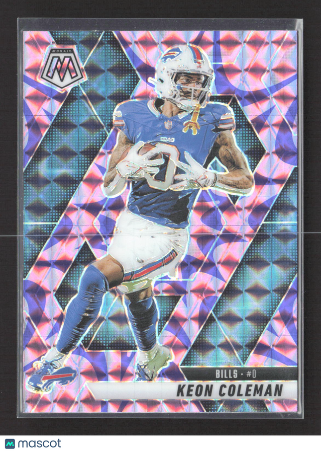 2025 Panini Mosaic Prizm Keon Coleman #146 pink
