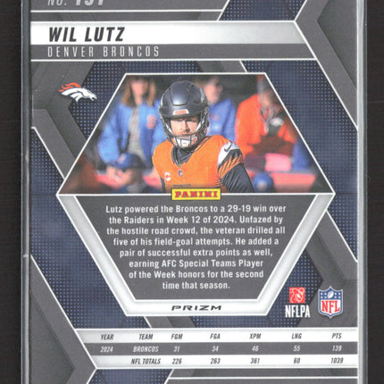 2025 Panini Mosaic Wil Lutz #151 Red